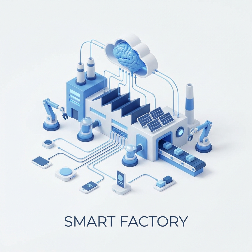 Smart Factory Icon